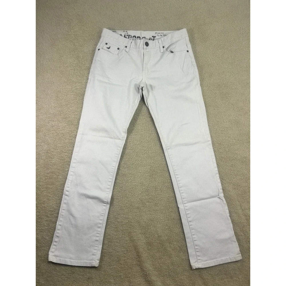 Aeropostale Bowery Slim Straight Mens Light Wash Jeans 32x32